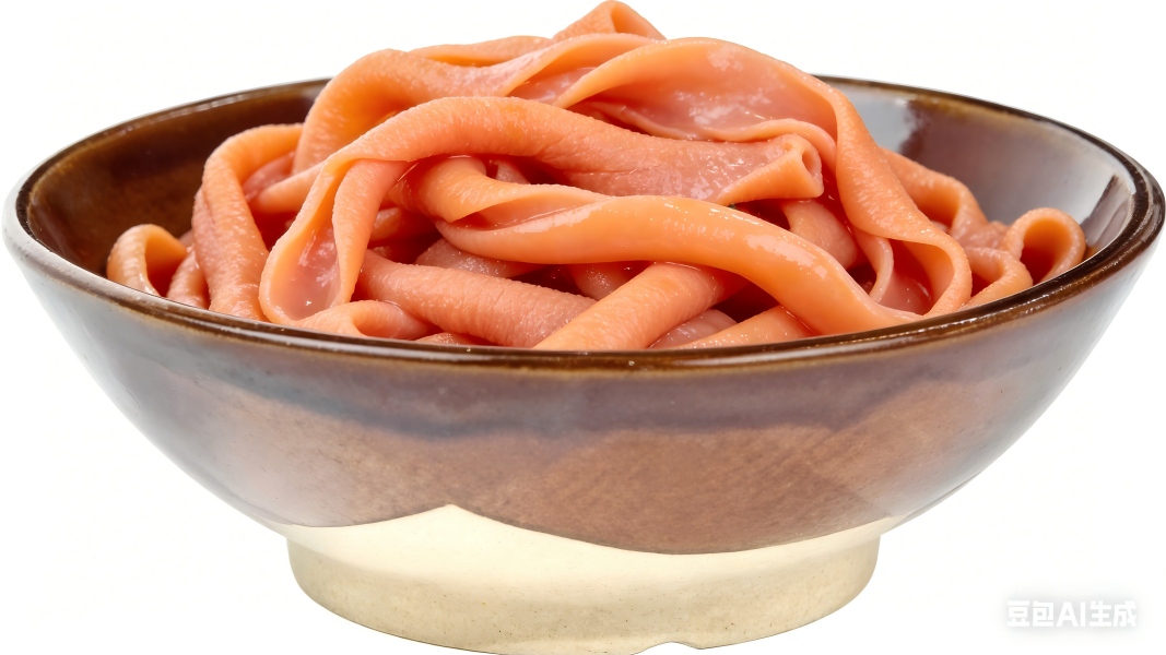 handmade shrimp paste sliding into pot